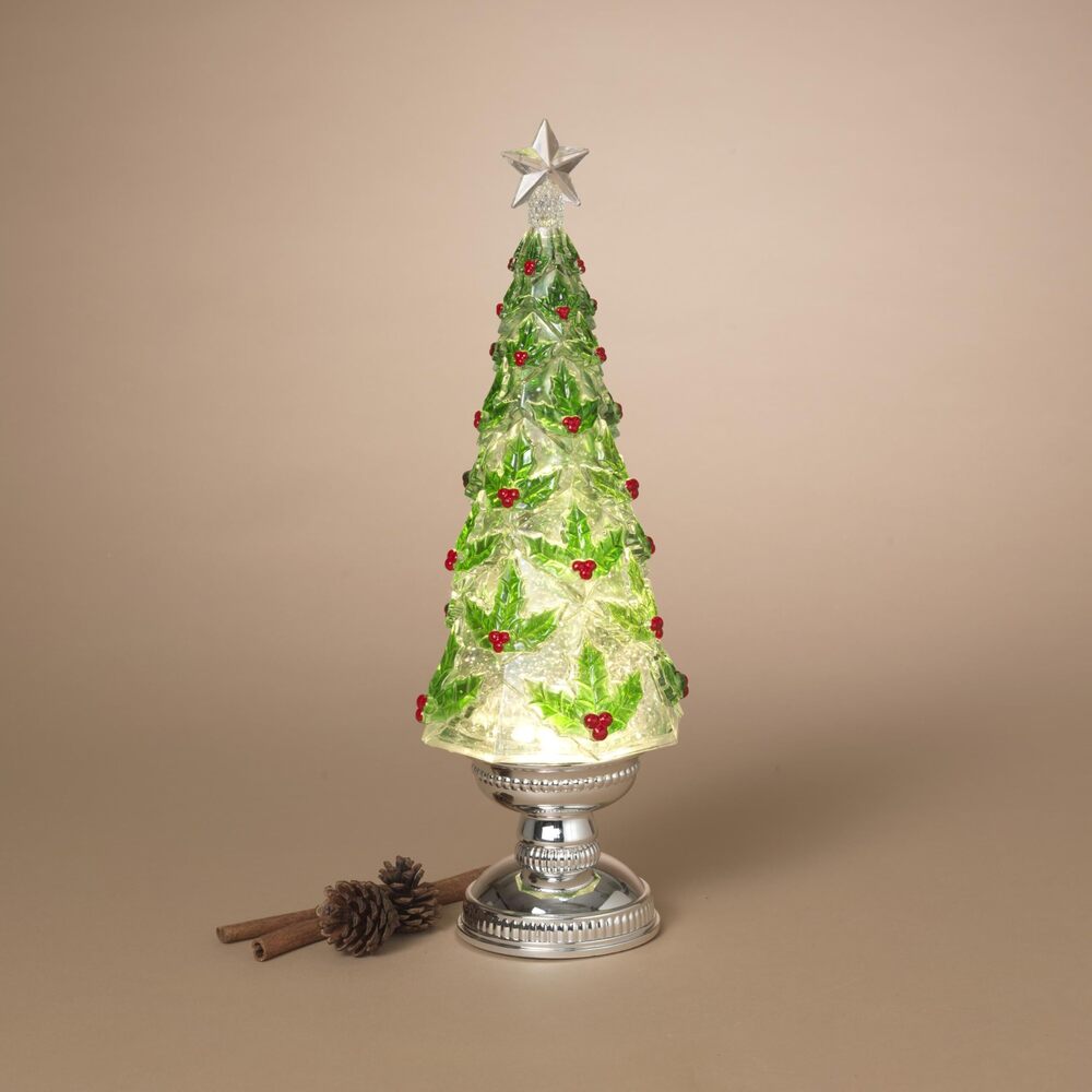 9975 International Battery Operated Lighted Spinning Water Globe Holiday